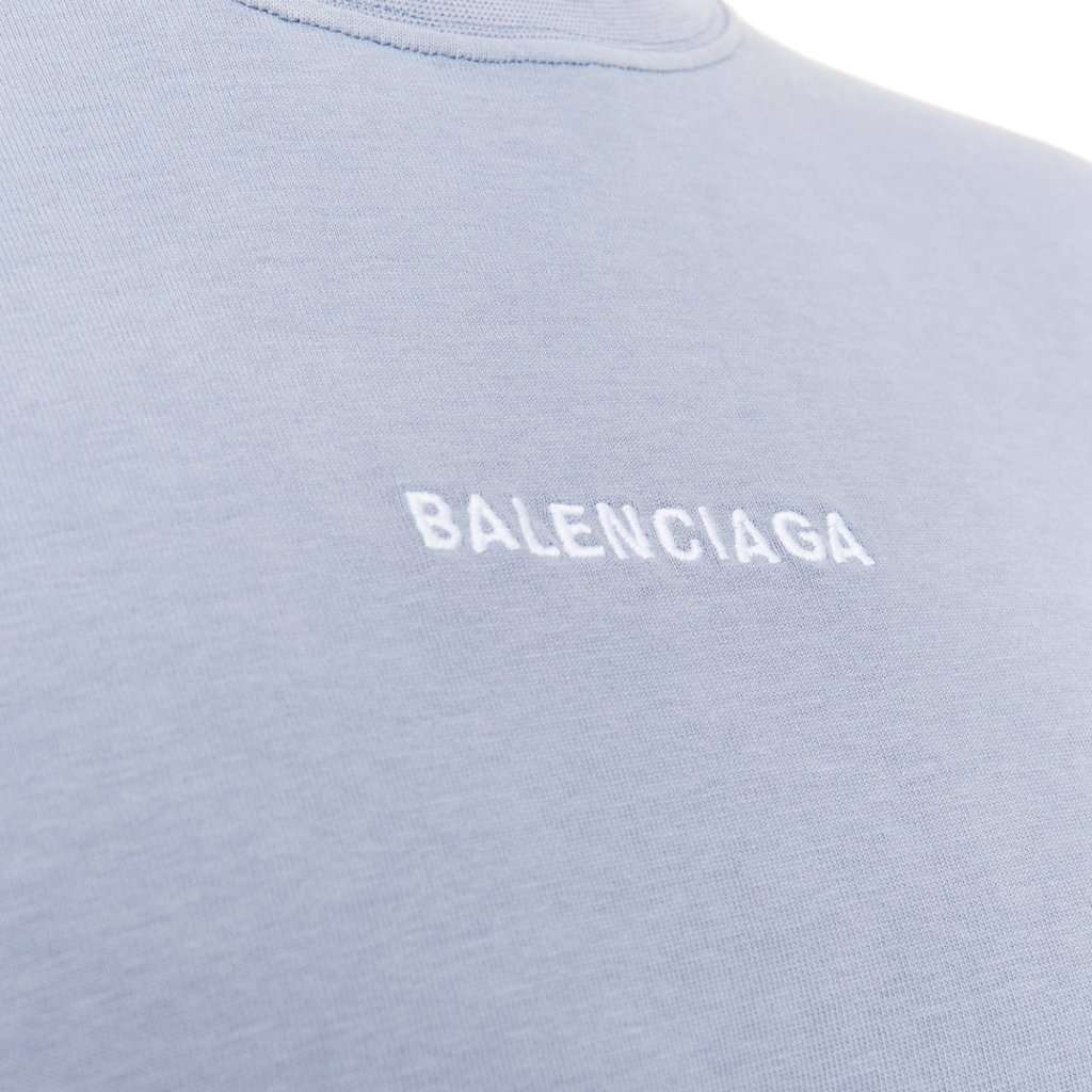 Balenciaga Blue T-Shirt Blue Very good condition - Back View