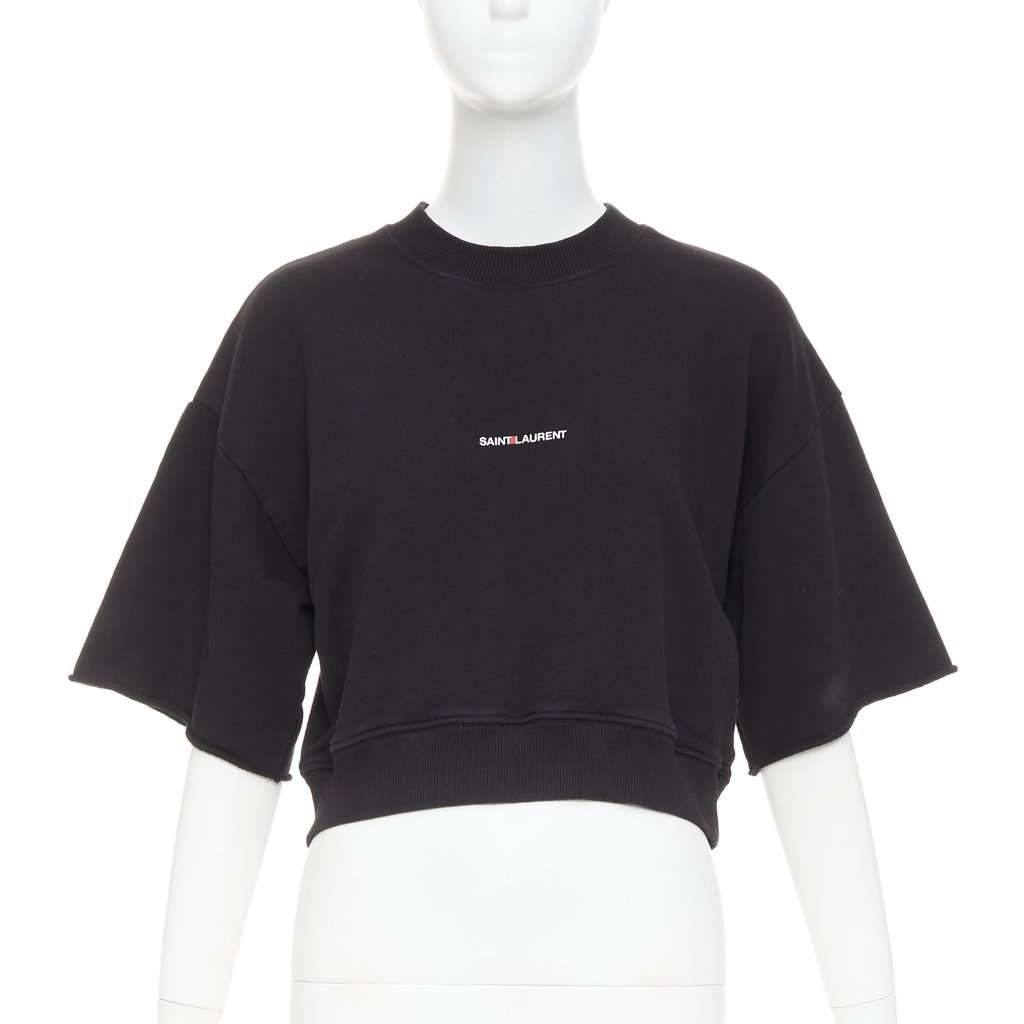 Saint Laurent Black Cotton Top Black Cotton Very good condition - Front View