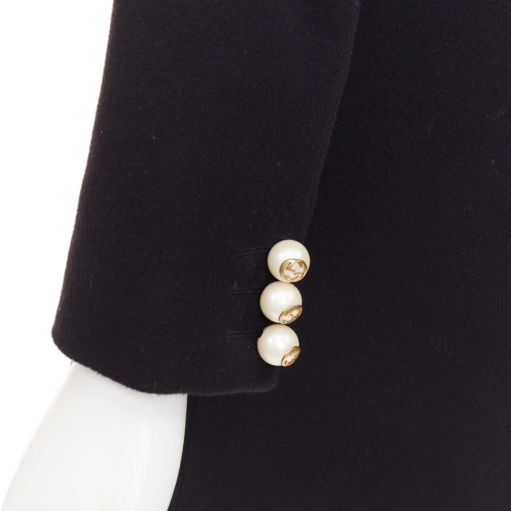 Gucci Black Wool Coat Black Wool Very good condition - Back View