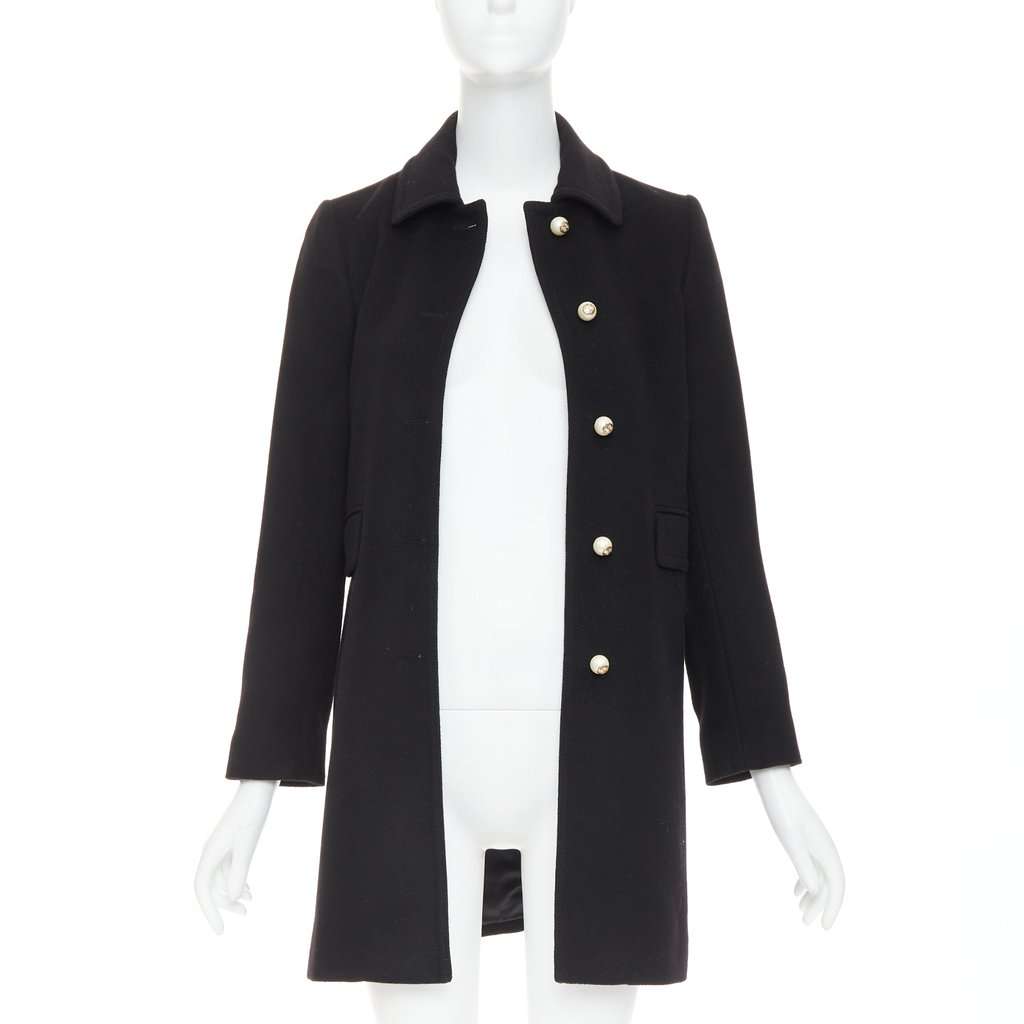 Gucci Black Wool Coat Black Wool Very good condition - Inside View