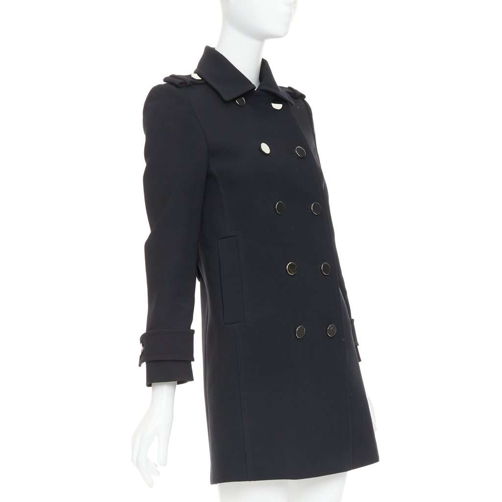 Gucci Black Coat Black Good condition - Model View
