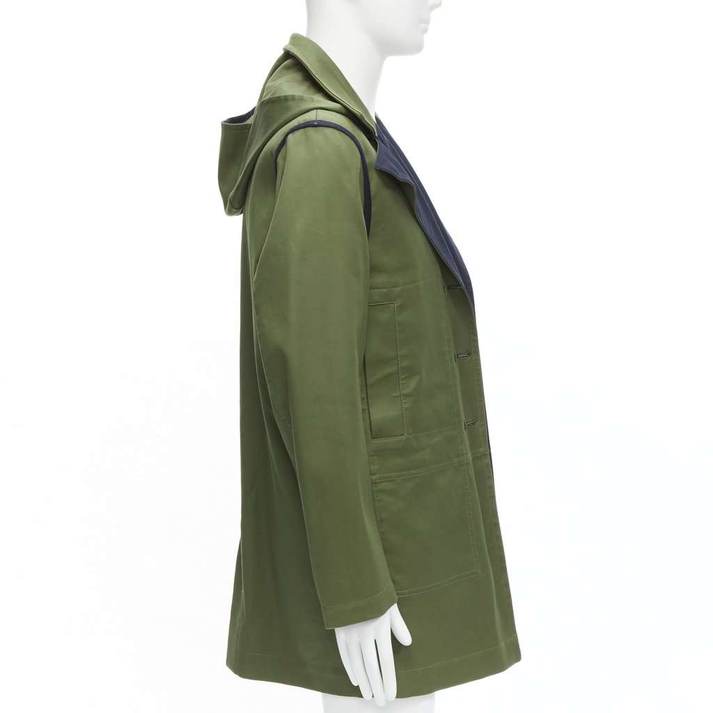 Valentino Garavani Green Cotton Coat Green Cotton Very good condition - Inside View
