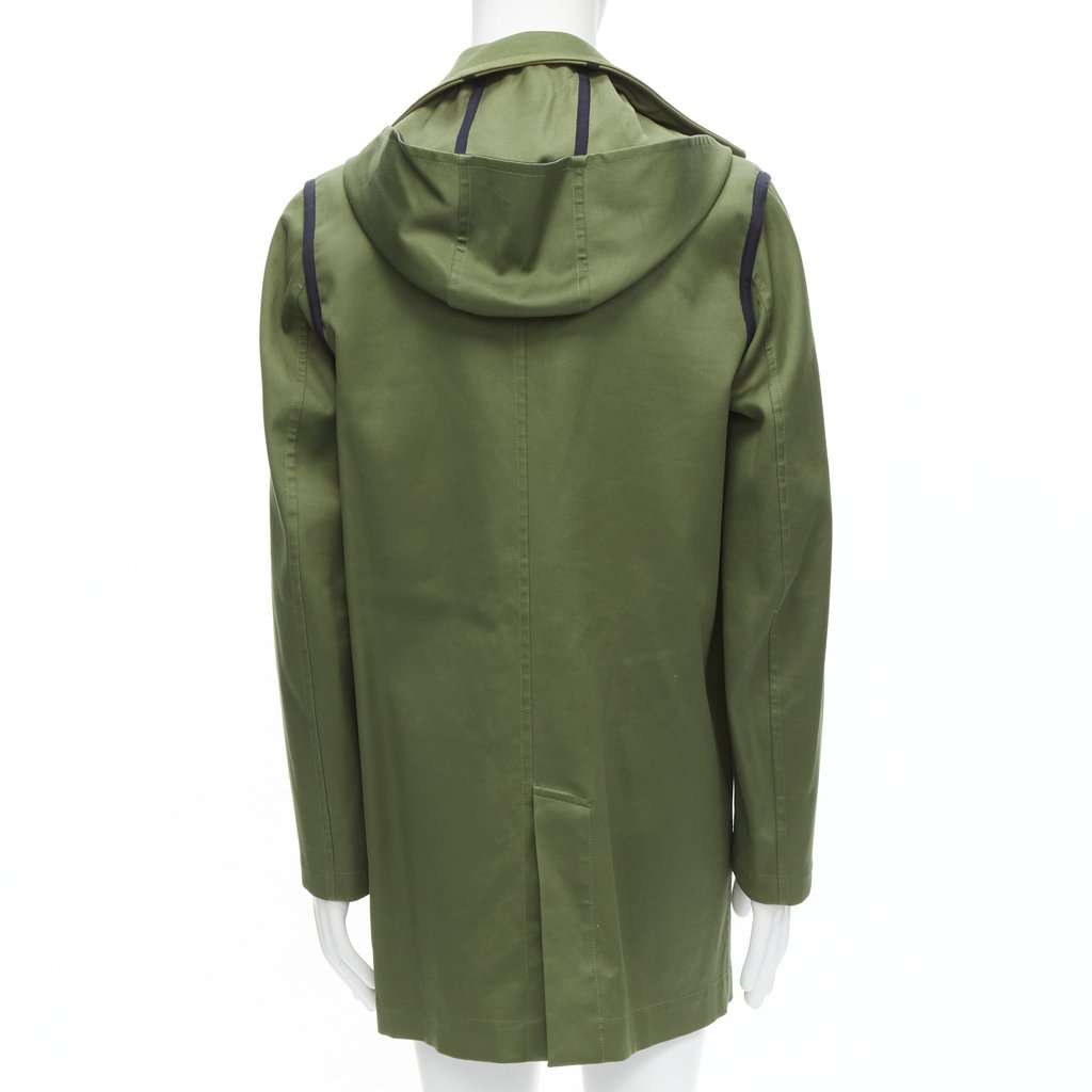 Valentino Garavani Green Cotton Coat Green Cotton Very good condition - Model View