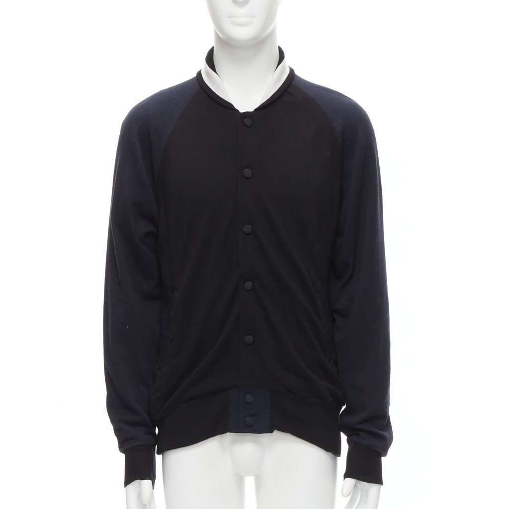 Sacai Navy Bomber Jacket Navy Cotton Never worn - Inside View