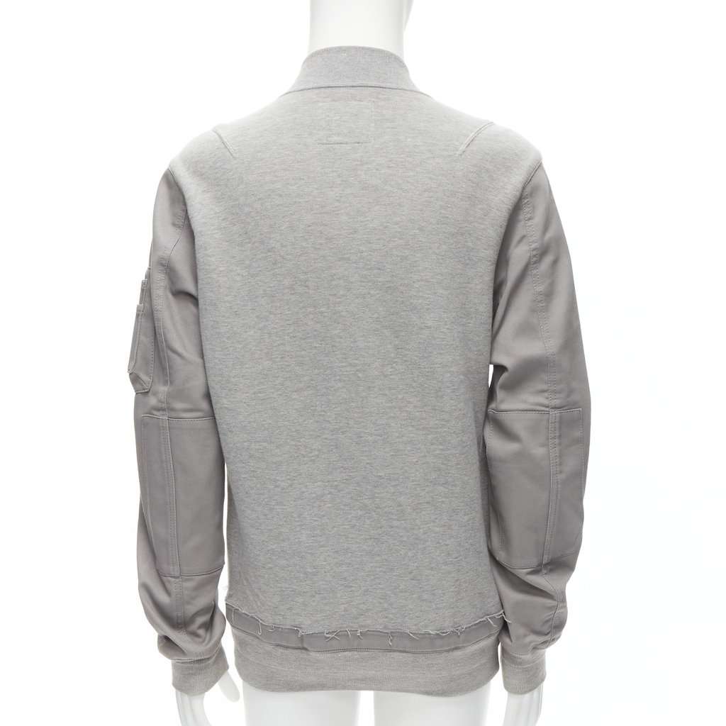 Sacai Grey Casual Bomber Grey Cotton Fair condition - Box View