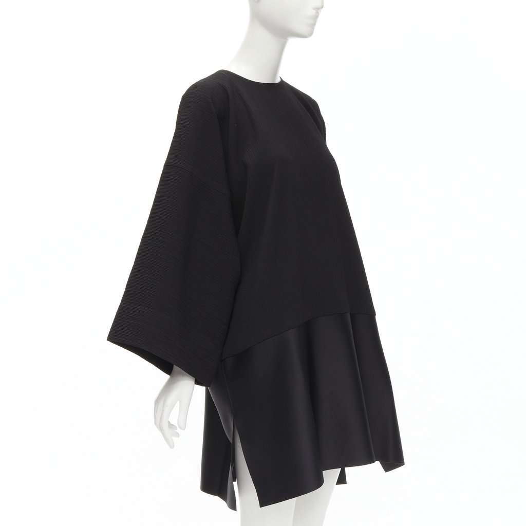 Solace London Pleat Satin Dress Black Polyester Never worn - Inside View