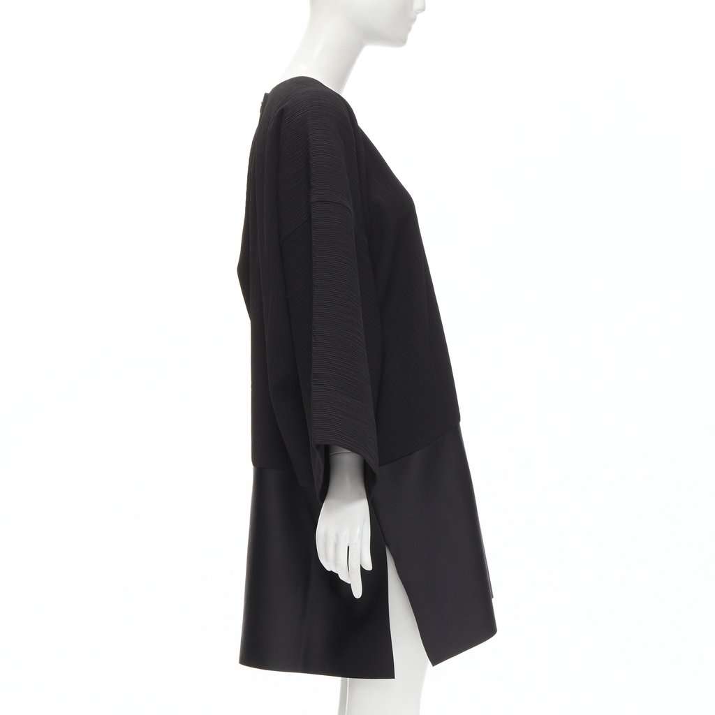 Solace London Pleat Satin Dress Black Polyester Never worn - Model View