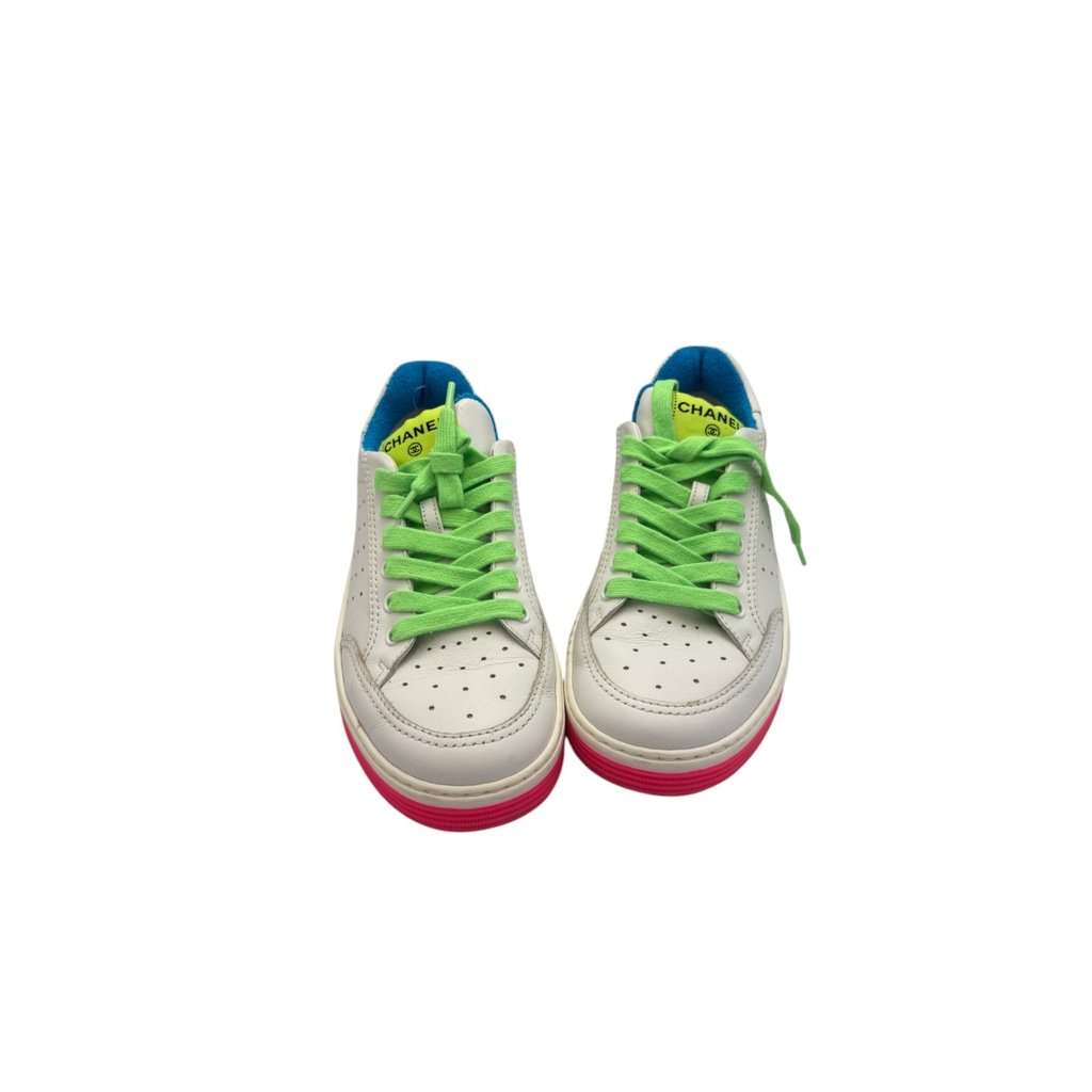 Chanel Low Top MultiColor Leather Good - Inside View