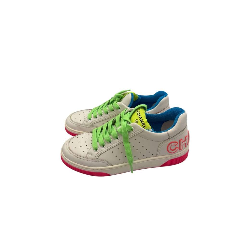 Chanel Low Top MultiColor Leather Good - Model View