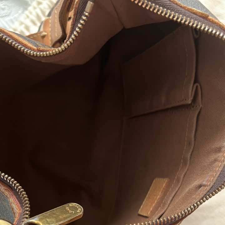 Louis Vuitton Monogram Thames PM Brown Canvas Leather Good - Model View
