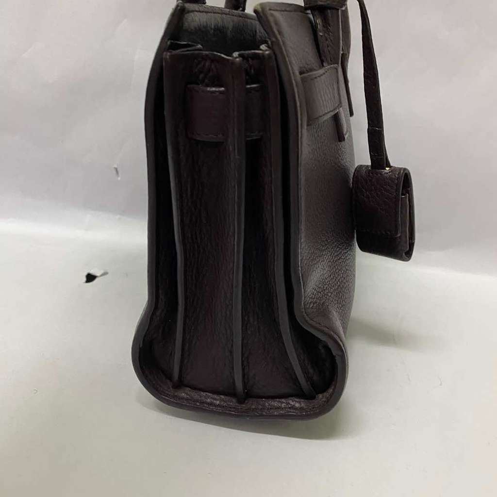 Saint Laurent Nano Sac De Jour Burgundy Leather Fair condition - Model View
