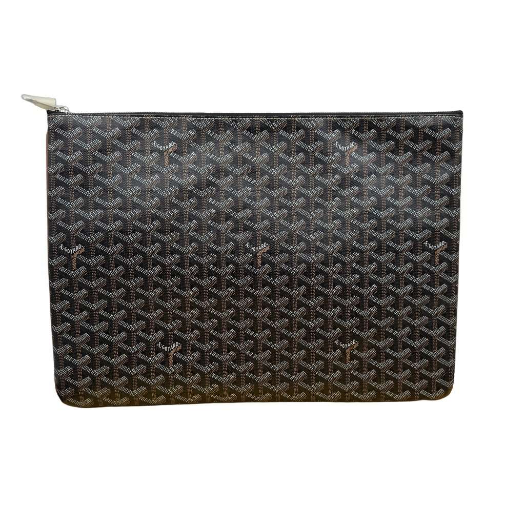 Goyard Goyard large pouch black Black Never worn - Front View