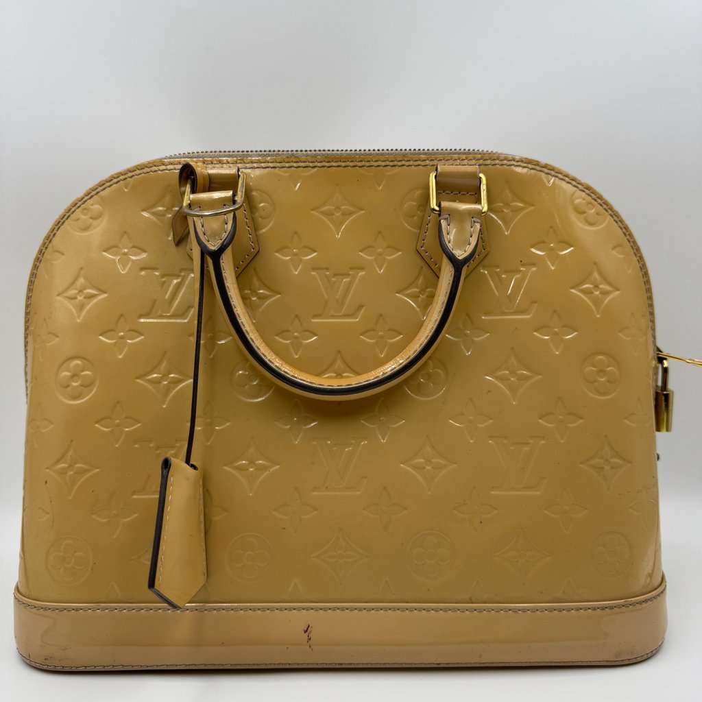 Louis Vuitton Alma Gold Leather Fair - Back View