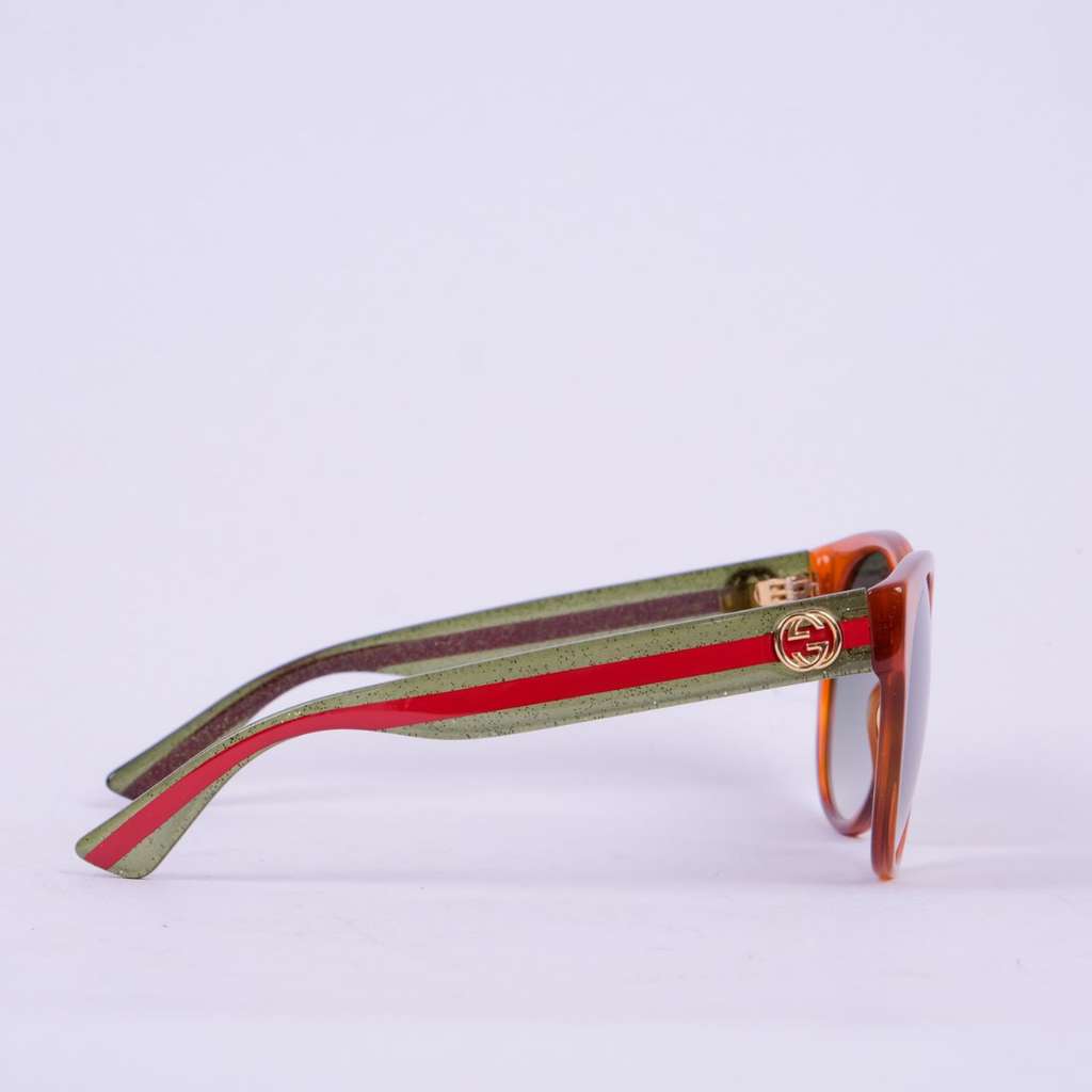 Gucci Avana Sunglasses Brown Plastic Very good - Back View