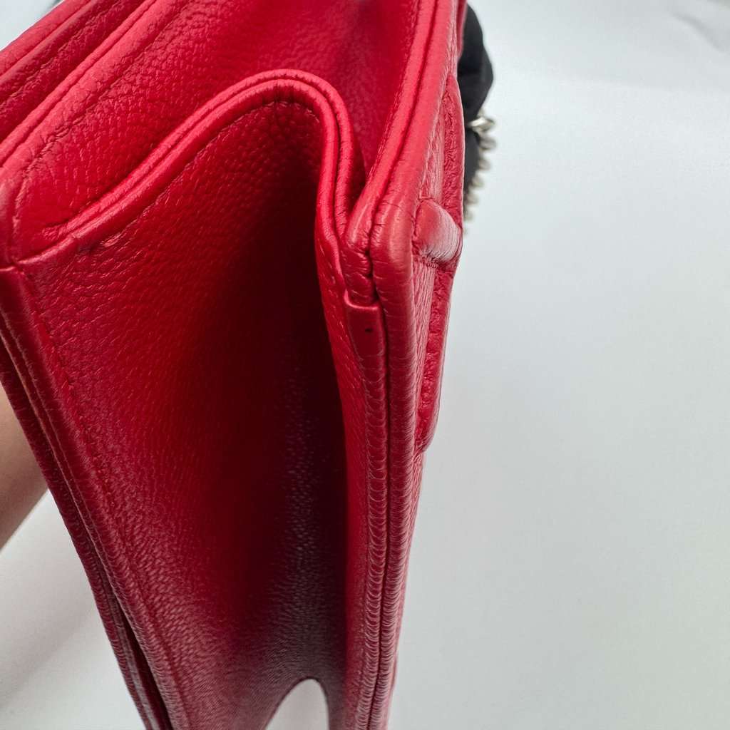Dior Diorama Red Leather Good - Inside View