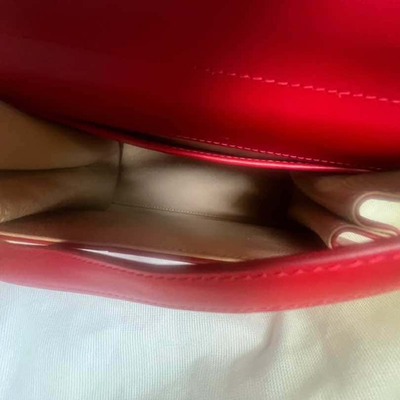 Delvaux Le Brillant Mini Red Leather Gold Very good - Model View