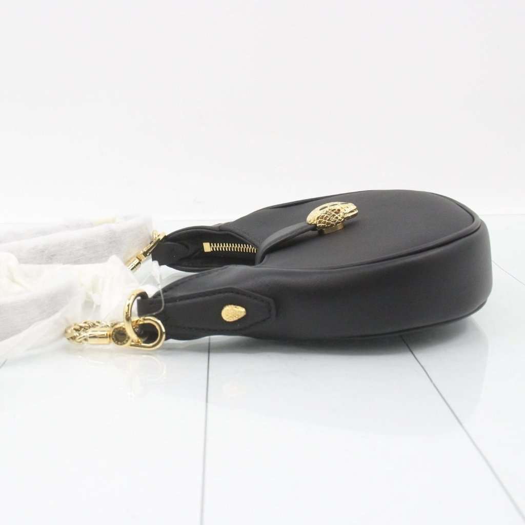 Bvlgari Serpenti Ellipse Leather bag Black Leather Never worn - Inside View