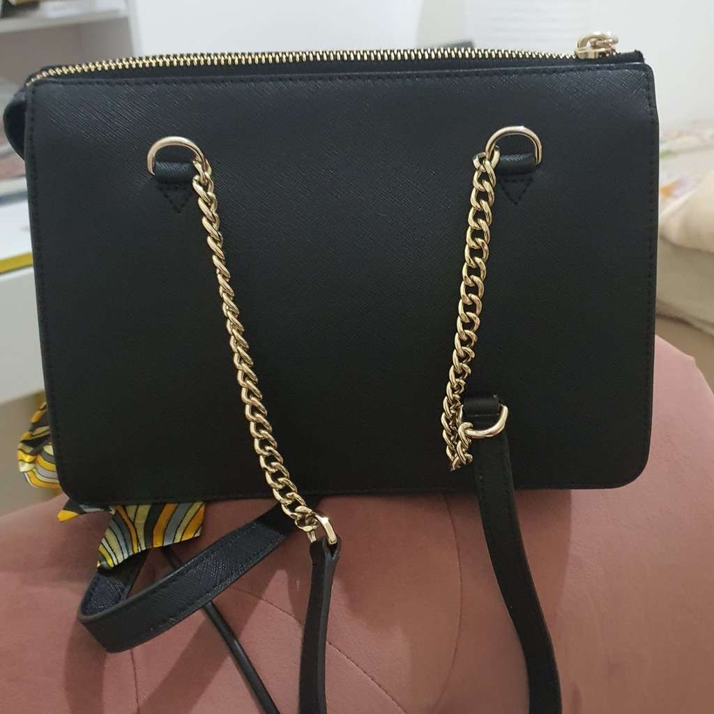 DKNY Black Small DkNY Black Leather Very good - Back View