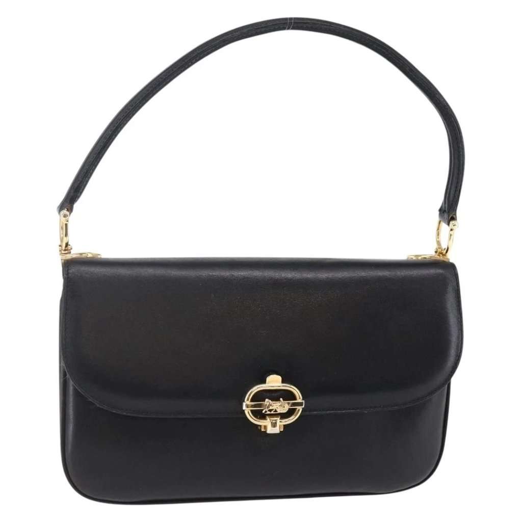 Celine Shoulder bag Black Leather Good condition - Front View