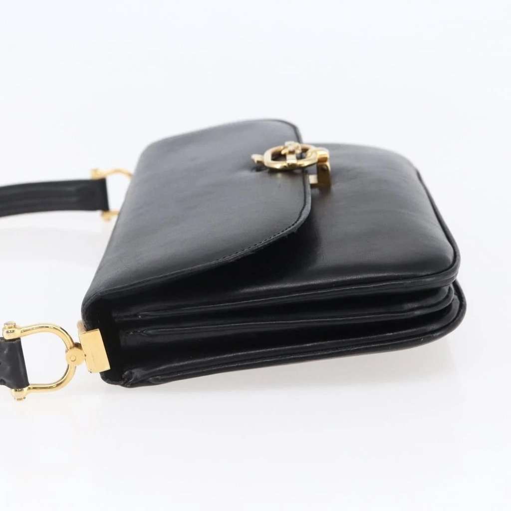 Celine Shoulder bag Black Leather Good condition - Box View