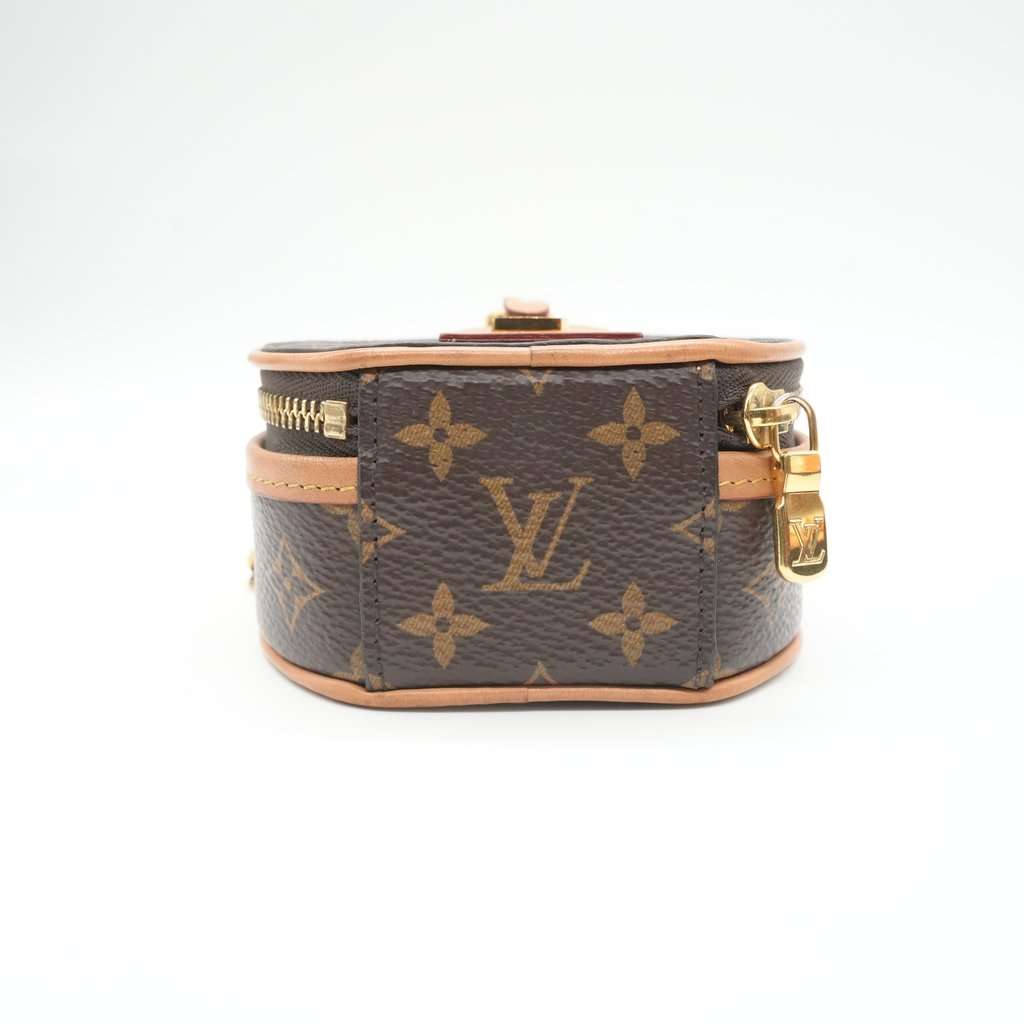 Louis Vuitton Monogram Boite Chapeau Crossbody Brown Canvas Good - Inside View