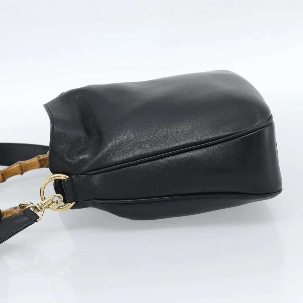 Gucci Hand bag Black Leather Good condition - Box View