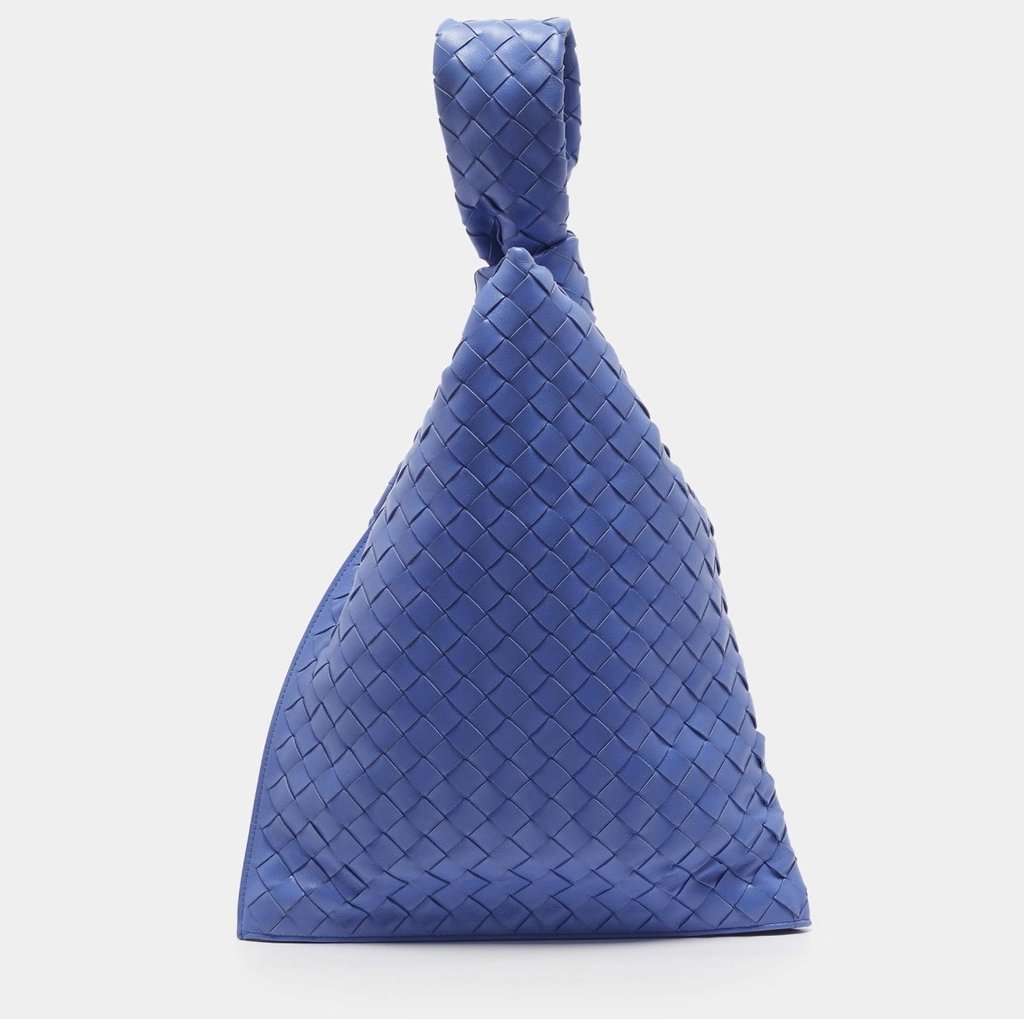 Bottega Veneta Twist Blue Leather Good condition - Back View