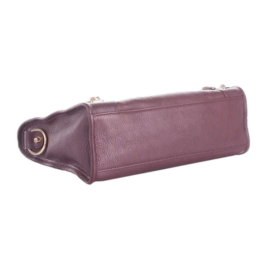 Balenciaga Balenciaga City Prune Purple Goat Leather Small Shoulder Bag Purple Leather Never worn - Model View