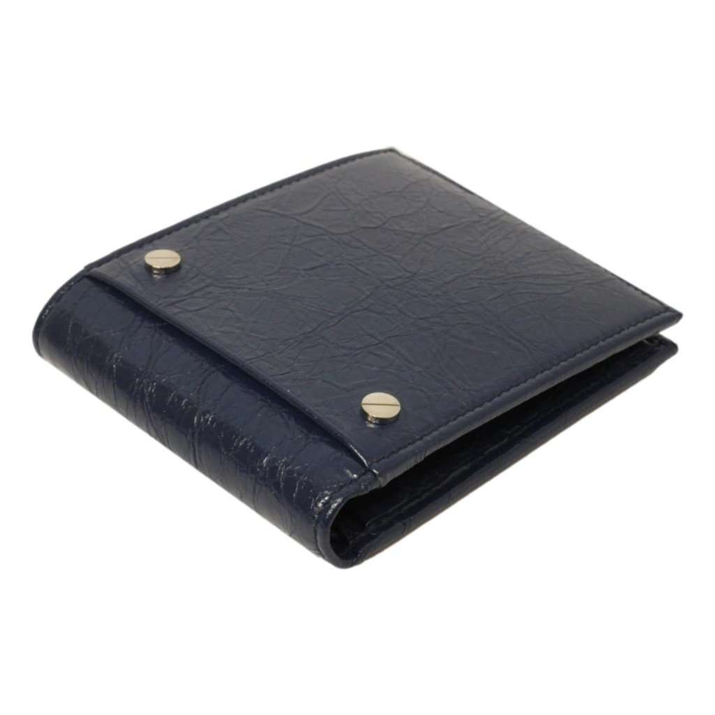 Balenciaga Balenciaga Cash Square Blue Arena Leather Bifold Wallet Blue Leather Never worn - Back View