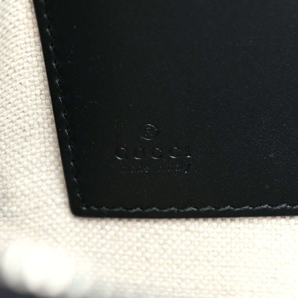 Gucci Gucci Black GG Supreme Monogram Tiger Print Clutch Bag Black Leather Never worn - Box View