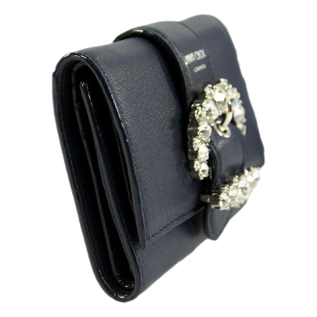 Jimmy Choo Jimmy Choo Cheri Dark Blue Leather Trifold Walllet Blue Leather Never worn - Inside View