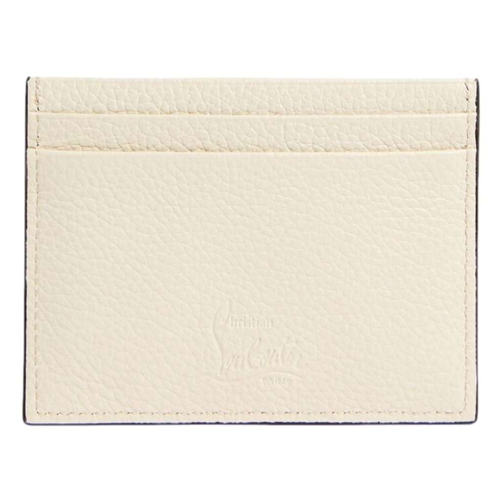 Christian Louboutin Christian Louboutin Kios Loubisky Spike Snow Leather Card Holder Beige Leather Never worn - Inside View
