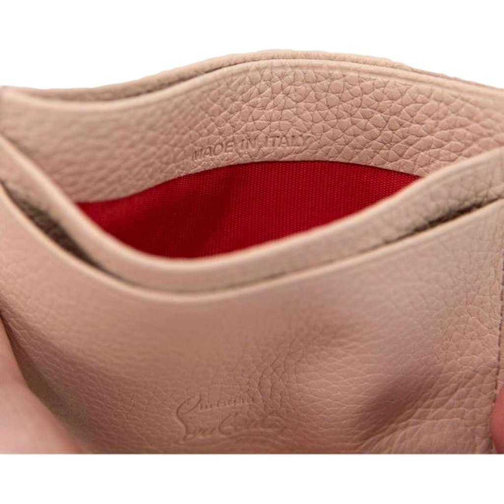 Christian Louboutin Christian Louboutin Kios Loubisky Spike Pink Leather Card Holder Pink Leather Never worn - Inside View