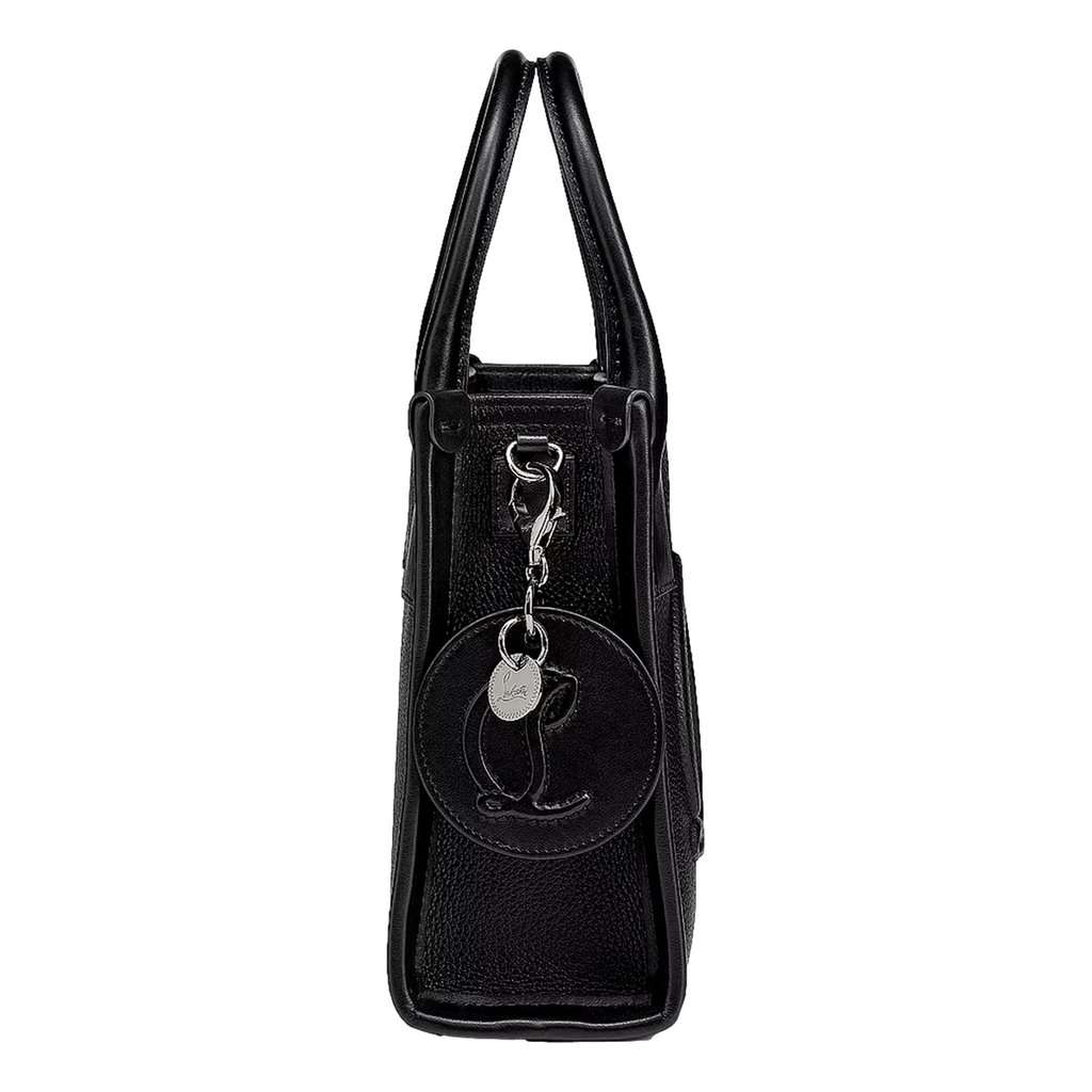 Christian Louboutin Christian Louboutin Round Leather Logo Black Bag Charm Keychain Black Leather Never worn - Model View