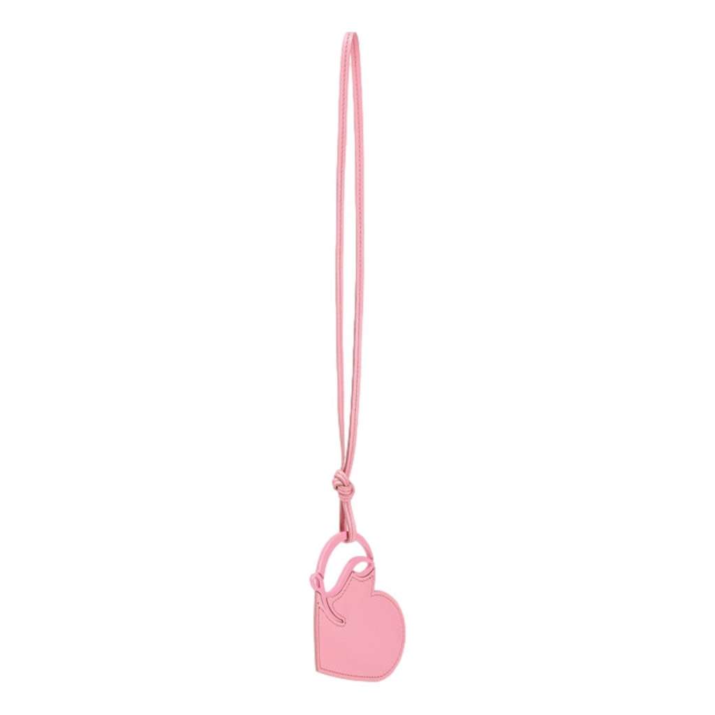 Christian Louboutin Christian Louboutin Leather Heart Calipso Pink Bag Charm Keychain Pink Leather Never worn - Inside View