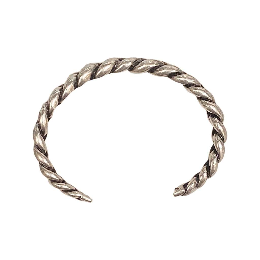 Saint Laurent Saint Laurent Silver Gunmetal Chain Link Cuff Bracelet Silver Never worn - Back View