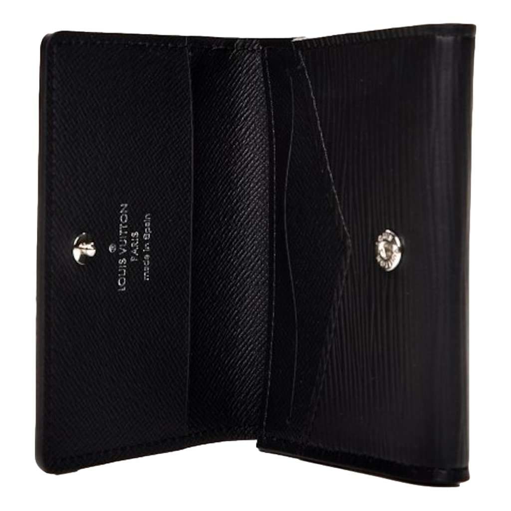 Louis Vuitton Louis Vuitton Envelope Carte de Visite Black Epi Leather Black Leather Good condition - Inside View