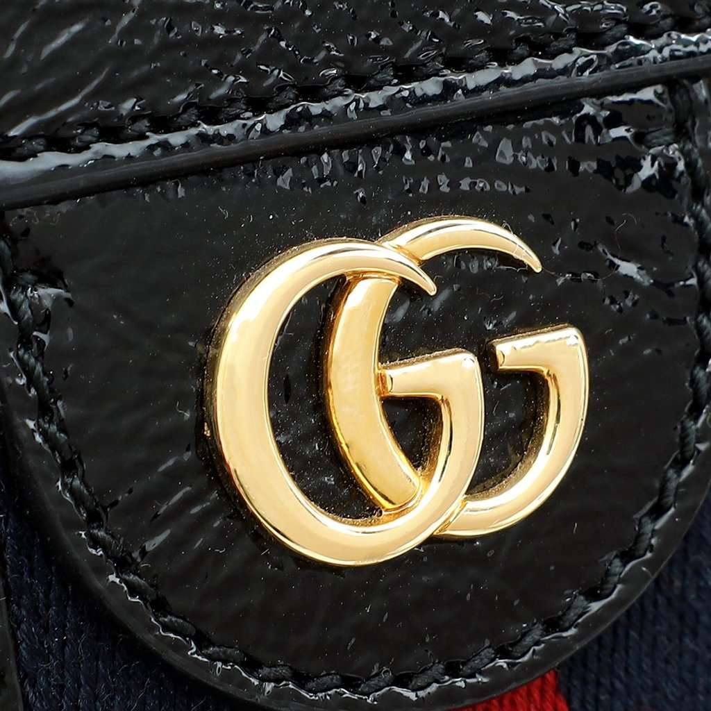 Gucci Gucci Ophidia Bicolor Red Suede Black Leather Slip Handle Tote Bag Red Suede Good condition - Box View