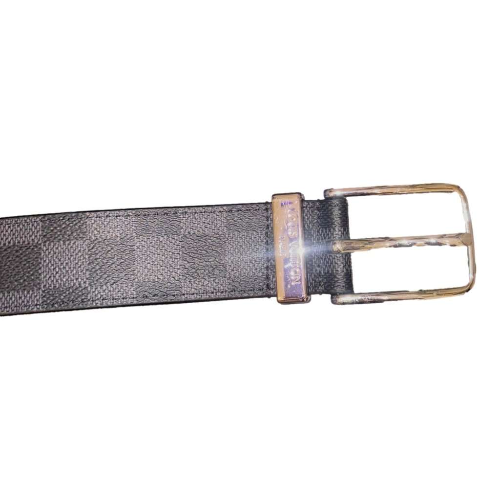 Louis Vuitton Louis Vuitton Pont Neuf 35mm Belt Damier Graphite Canvas 95 Black Leather Good condition - Inside View