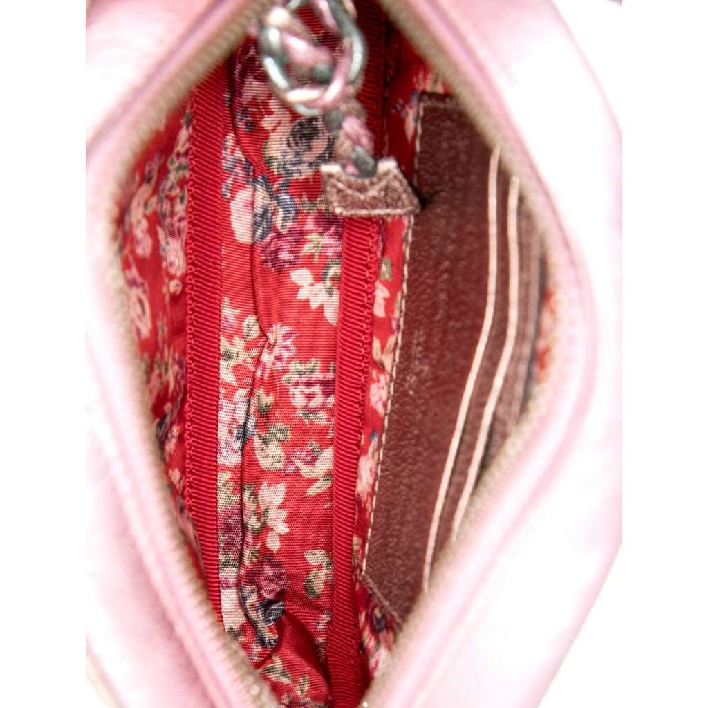 Gucci Gucci Mini Zumi Quilted Nappa Trapuntata Metallic Dome Crossbody Bag Pink and Blue Pink Leather Good condition - Box View