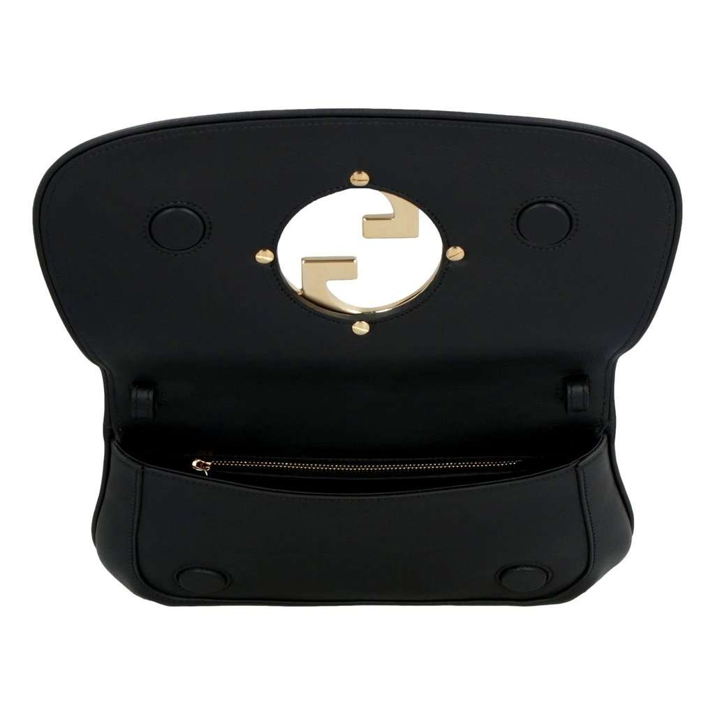 Gucci Gucci Blondie Soft Calfskin Leather Black Shoulder Bag Black Leather Good condition - Model View