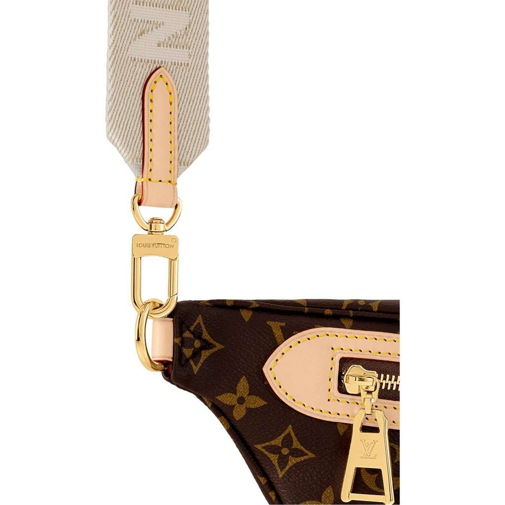 Louis Vuitton Louis Vuitton High Rise Bumbag Classic Monogram Leather Trim Brown Leather Good condition - Box View
