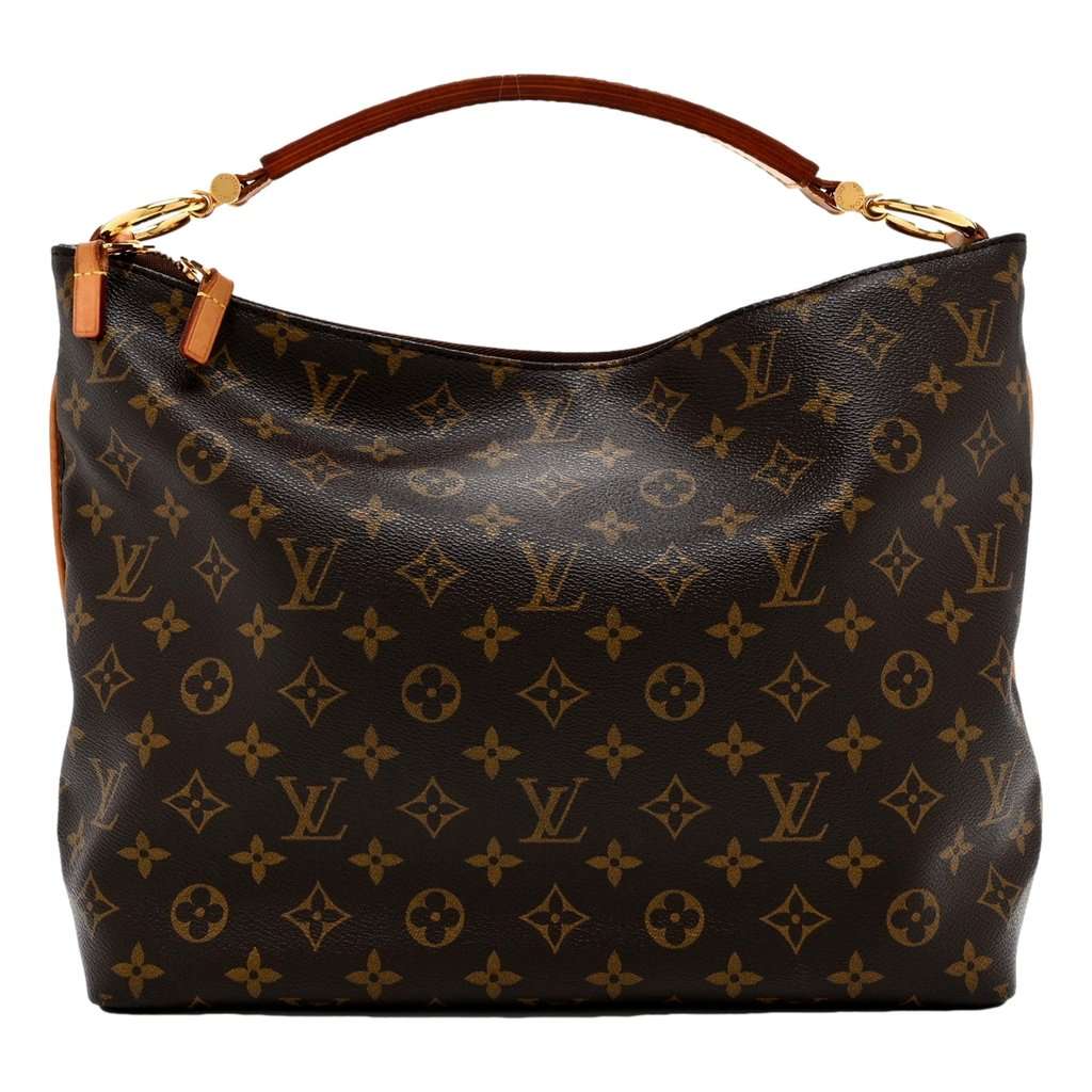 Louis Vuitton Louis Vuitton Sully Handbag in Monogram Canvas Brown Leather Good condition - Front View