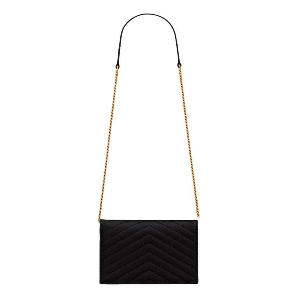 Saint Laurent Saint Laurent Cassandre Envelope Chain Crossbody Bag Black Leather Good condition - Inside View