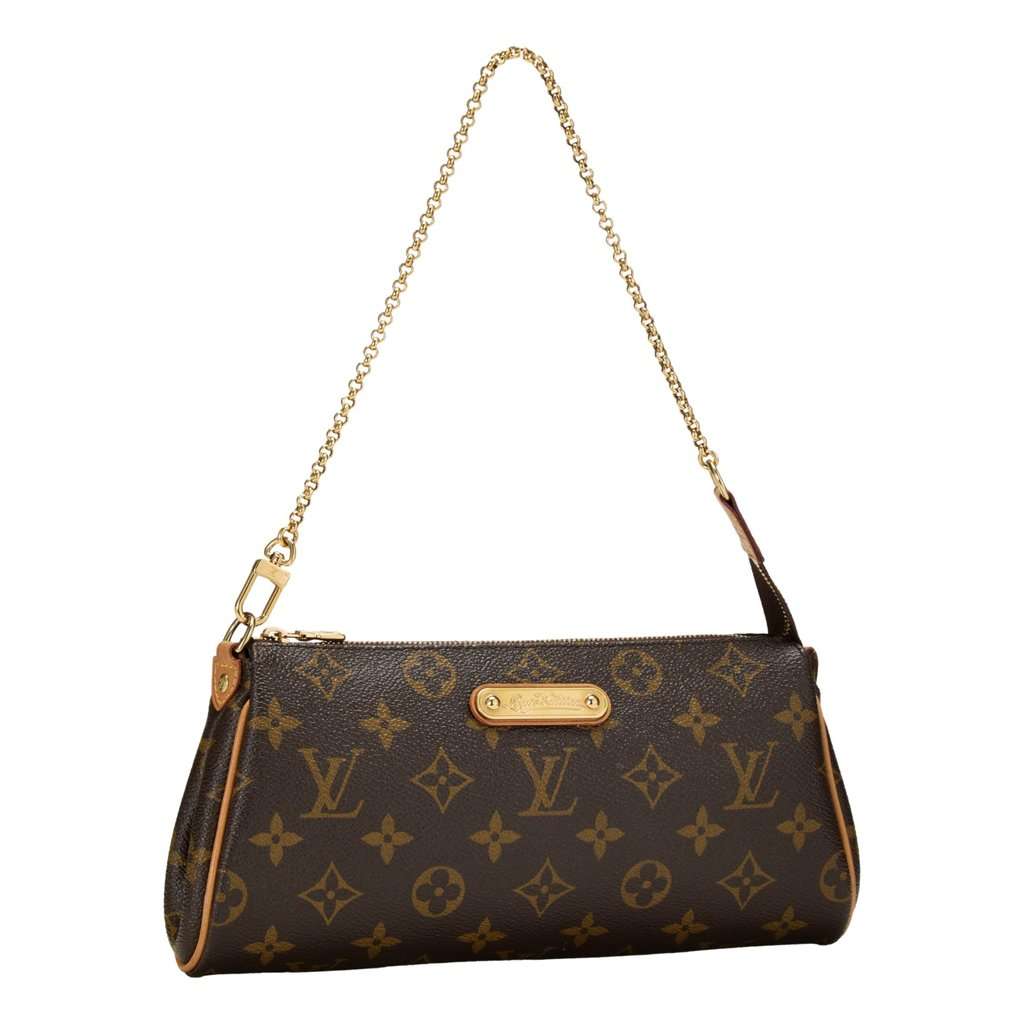 Louis Vuitton Louis Vuitton Eva Monogram Canvas Shoulder Bag Brown Leather Good condition - Front View