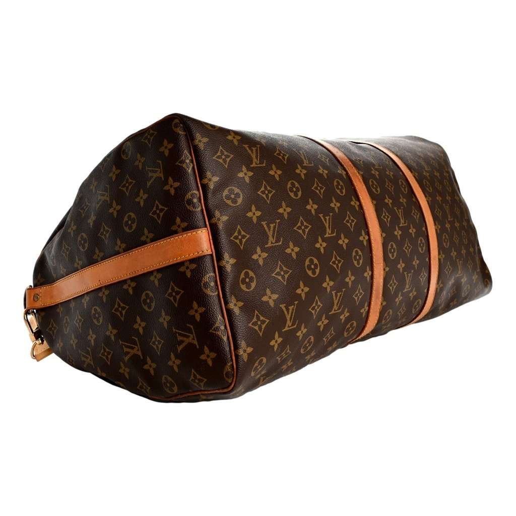 Louis Vuitton Louis Vuitton Monogram Keepall Bandouliere 60 Duffle Bag Brown Canvas Good condition - Box View