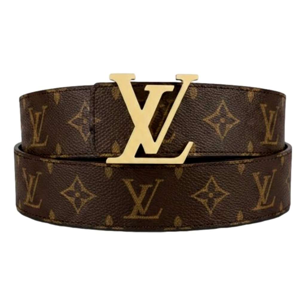 Louis Vuitton Louis Vuitton Initiales Reversible Monogram Canvas Belt 80/32 Brown Canvas Good condition - Front View