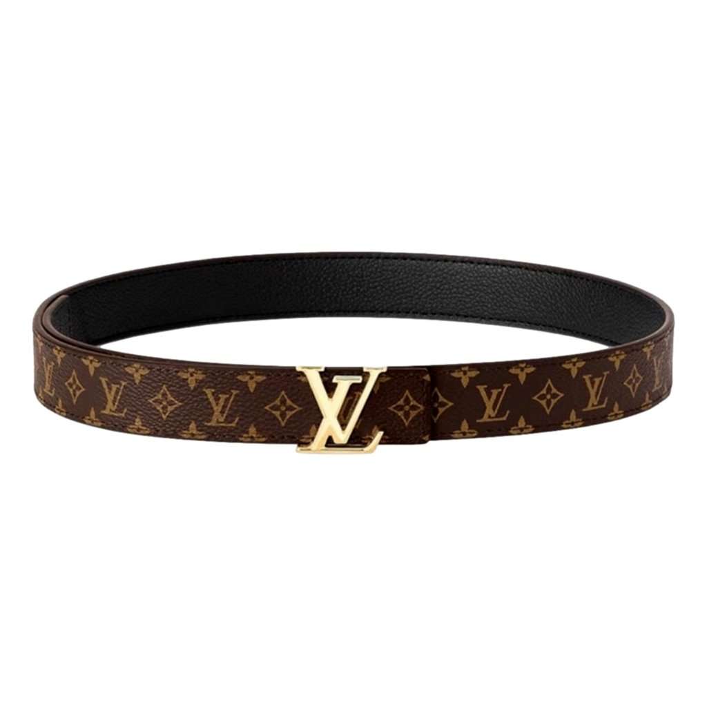 Louis Vuitton Louis Vuitton Initiales Reversible Monogram Canvas Belt 80/32 Brown Canvas Good condition - Back View