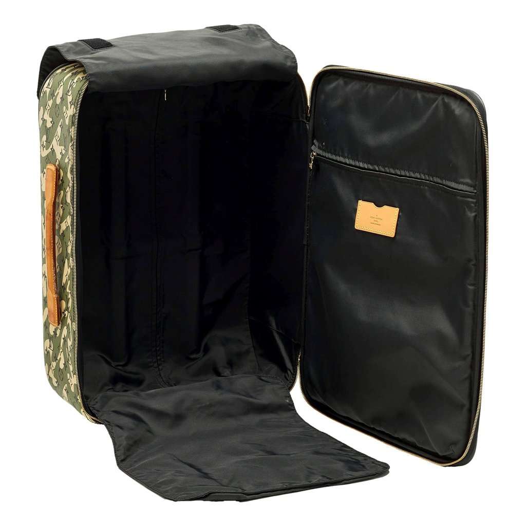 Louis Vuitton Louis Vuitton x Takashi Murakami Monogramouflage Pegase 60 Rolling Suitcase Green Leather Good condition - Model View