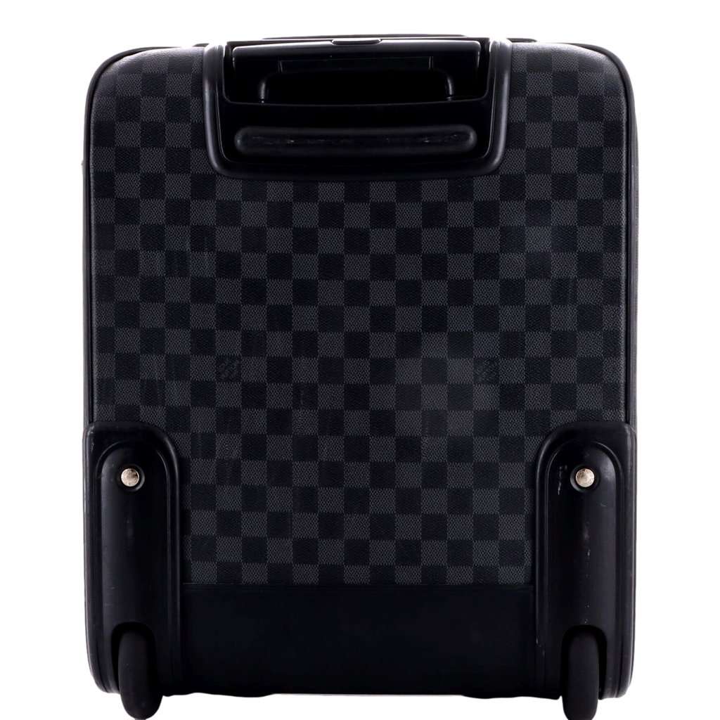 Louis Vuitton Louis Vuittton Pegase 45 Damier Graphite Canvas and Leather Rolling Suitcase Black Leather Good condition - Inside View